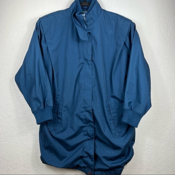 Eddie Bauer Full Zip Long Insulated Winter Coat Blue - Picture 1 of 10